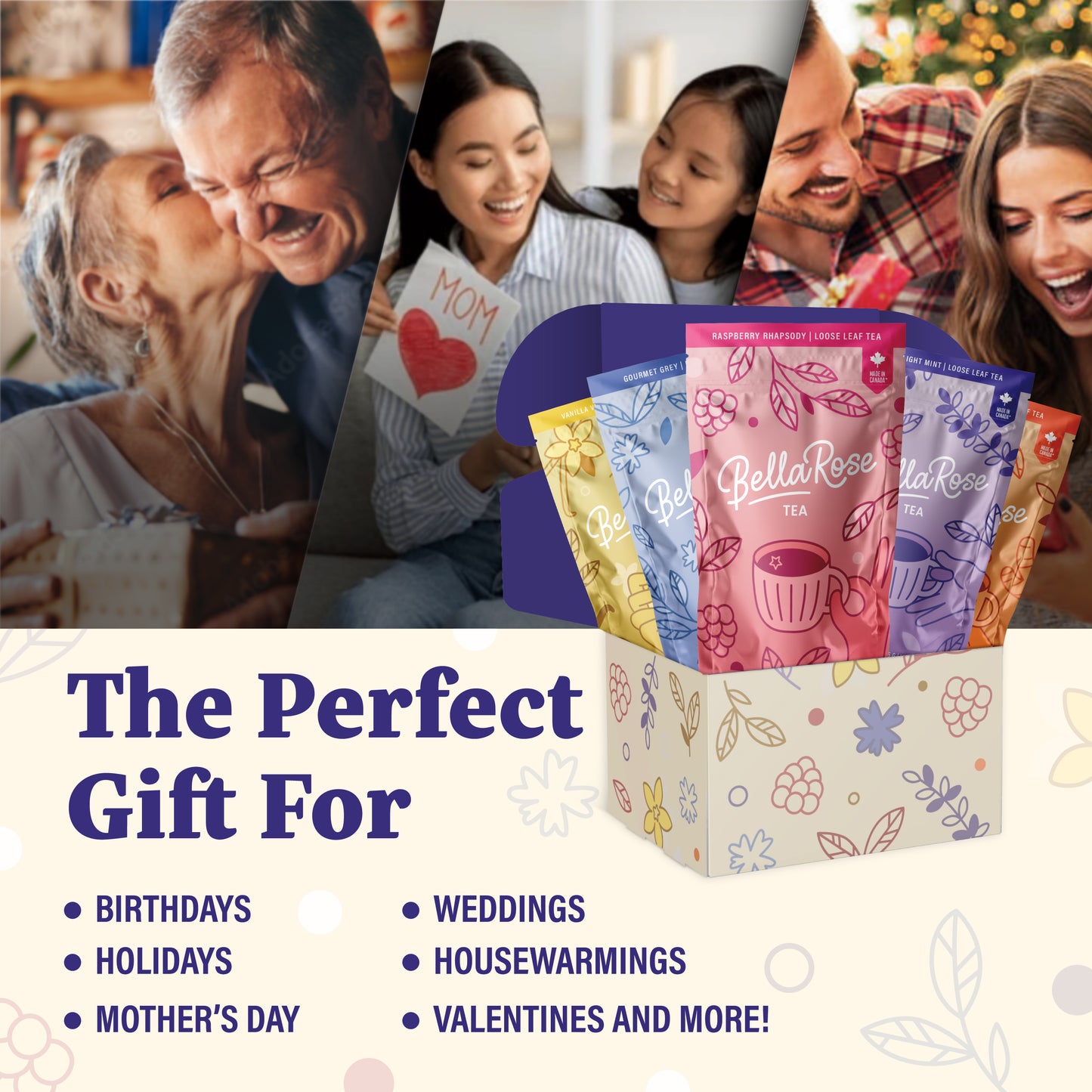 BellaRose Tea – Premium 5-Pack Gift Set