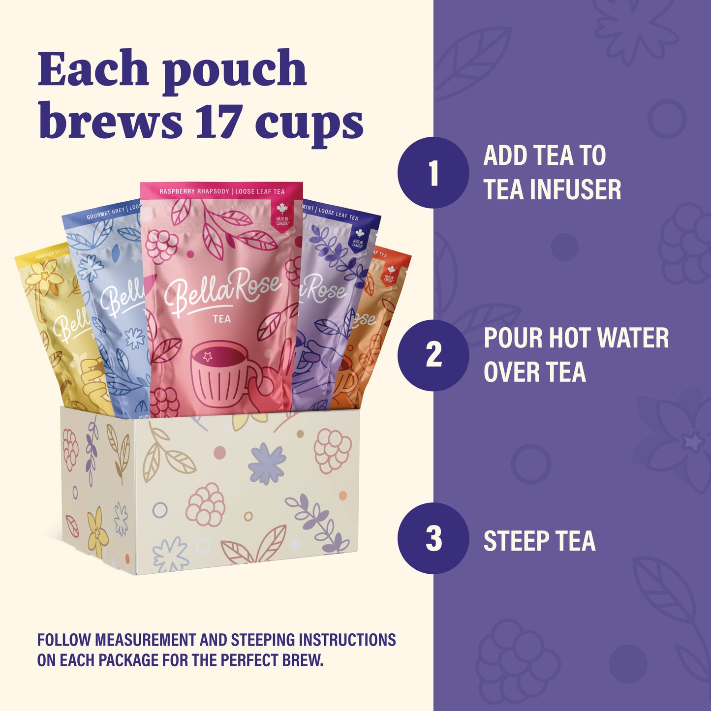 BellaRose Tea – Premium 5-Pack Gift Set